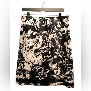 East 5th black and white midi skirt